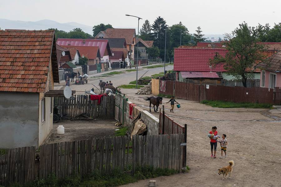 Eine Roma-Siedlung in Sfantu Gheorghe