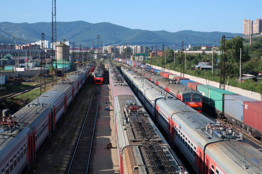 Bahnhof von Krasnojarsk