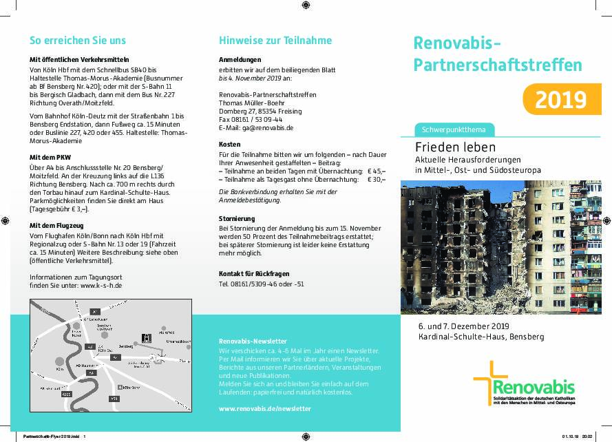 Partnerschaftstreffen 2019 - Programmflyer