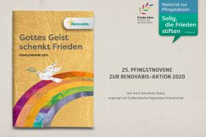 Abbildung Umschlag der Pfingstnovene aus dem Jahr 2020 von Renovabis.