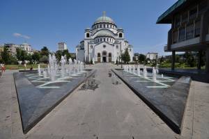 Die Kirche des Hl. Sava von Serbien in Belgrad, eine der größten orthodoxen Kirchen der Welt