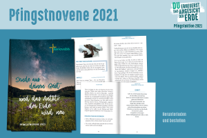 Abbildung Umschlag der Pfingstnovene aus dem Jahr 2021 von Renovabis.