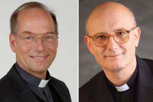 Portraitfotos von Pfarrer Dr. Christian Hartl und Prof. Dr. Thomas Schwartz