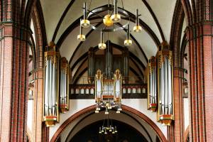 Blick auf die Orgel in der Jakobuskathedrale in Görlitz