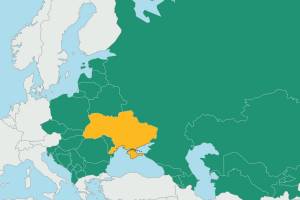 Karte Lage der Ukraine
