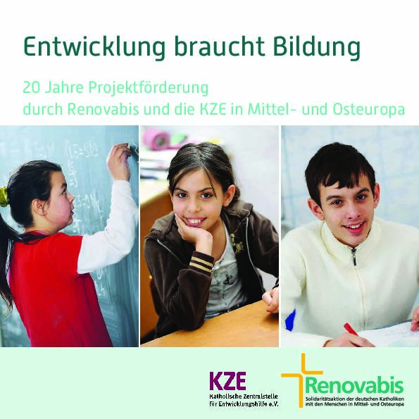 Entwicklung braucht Bildung: 20 Jahre Projektförderung durch Renovabis und die KZE in Mittel- und Osteuropa