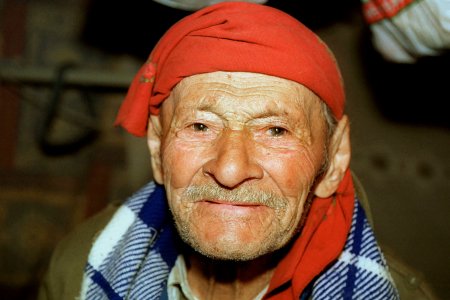 Portrait eines alten Mannes aus Montenegro