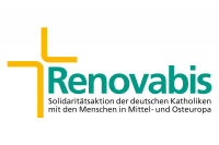 Logo von Renovabis mit Unterzeile: Solidaritätsaktion der deutschen Katholiken mit den Menschen in Mittel- und Osteuropa