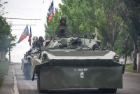 Militärkonvoi bei Donezk