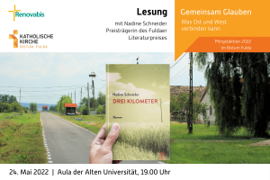 Die Lesung mit Nadine Schneider, Preisträgerin des Fuldaer Literaturpreises, findet am 24. Mai 2022 um 19.00 Uhr in der Aula der Alten Universität statt.
