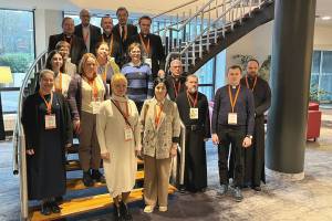 Kontinentalversammlung der Synode in Prag: Gruppenbild der deutschen und ukrainischen Delegation