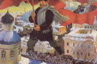 Der Bolschewik - Ölgemälde von Boris Kustodijew