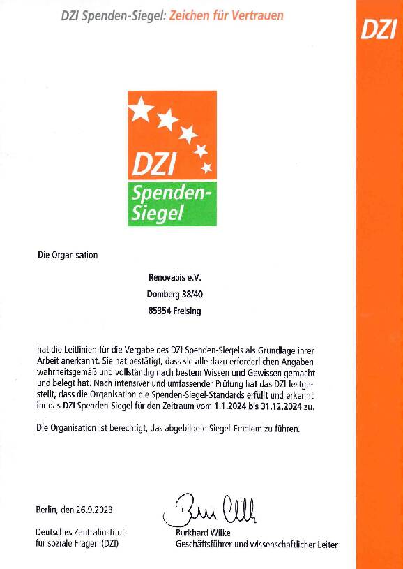 DZI-Spendensiegel 2024