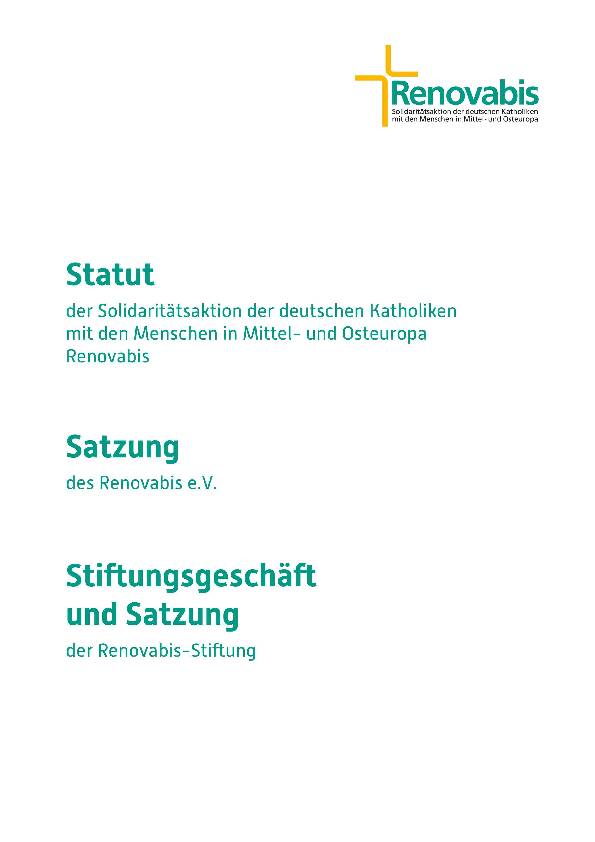 Statut und Satzungen