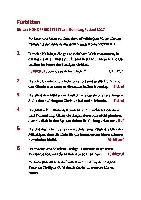 Material für den Gottesdienst Renovabis