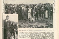 29. Oktober 1917: Menschen betrachten das Sonnenwunder während der Fatima-Erscheinung.