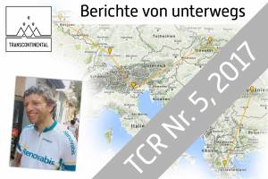 Christoph Fuhrbach fuhr beim "Transcontinental Race 2017" im Renovabis-Trikot.