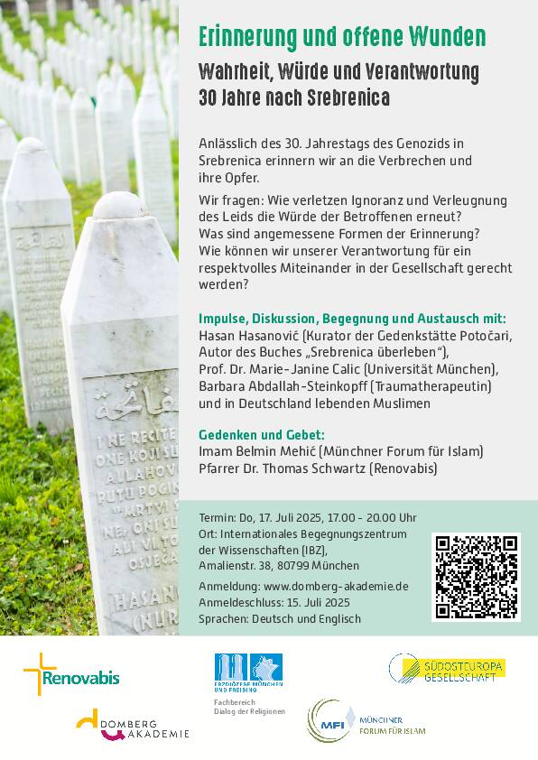 Dialog-Veranstaltung zum Thema 30 Jahre nach Srebrenica