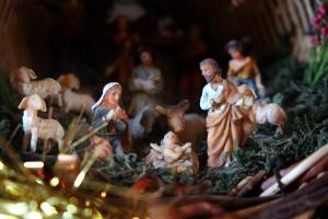 Weihnachtskrippe, entdeckt in einer Kapelle in Westrumänien