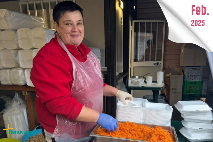 Ein trauriger Jahrestag: Der russische Angriffskrieg gegen die Ukraine dauert nun schon drei Jahre. Unsere Hilfe geht unvermindert werden – etwa in der der Sozialkantine der Caritas-Spes in Zhytomyr. Dort werden täglich 500 warme Mahlzeiten ausgegeben – Ihre Spenden machen es möglich.<br><small class="stackrow__imagesource">Quelle: Caritas-Spes Zhytomyr </small>