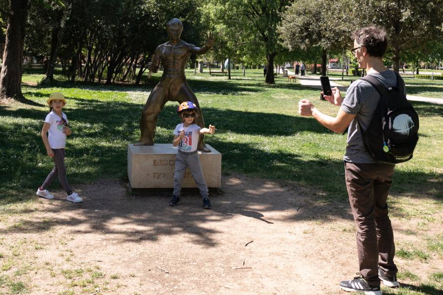 Die Bruce Lee Statute in Mostar wurde als Symbol für das Zusammenleben von verschiedenen Ethnien errichtet.