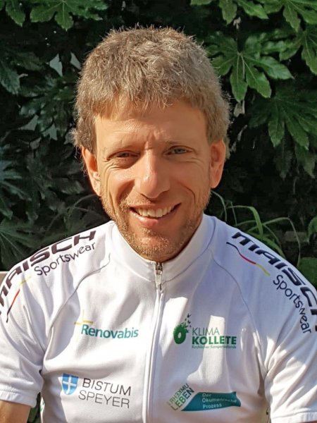 Christoph Fuhrbach im Radtrikot einige Tage vor dem Start beim Transcontinental Race 2018.