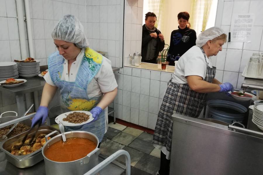Suppenküche in Omsk