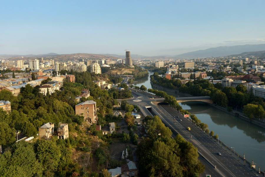 Stadtzentrum der georgischen Hauptstadt Tiflis