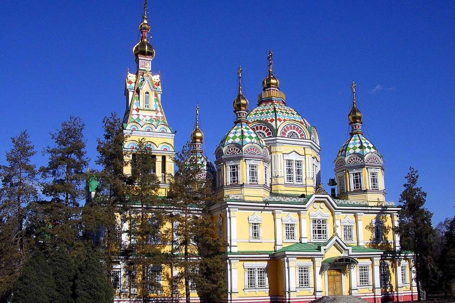 Die Heilige Christi-Himmelfahrt-Kathedrale in Almaty