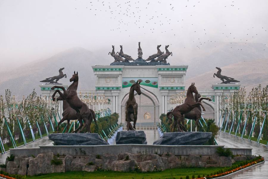 Das Hippodrom der Hauptstadt Aşgabat