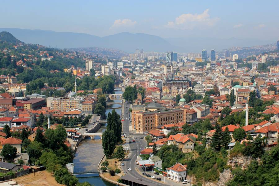 Blick auf Sarajevo