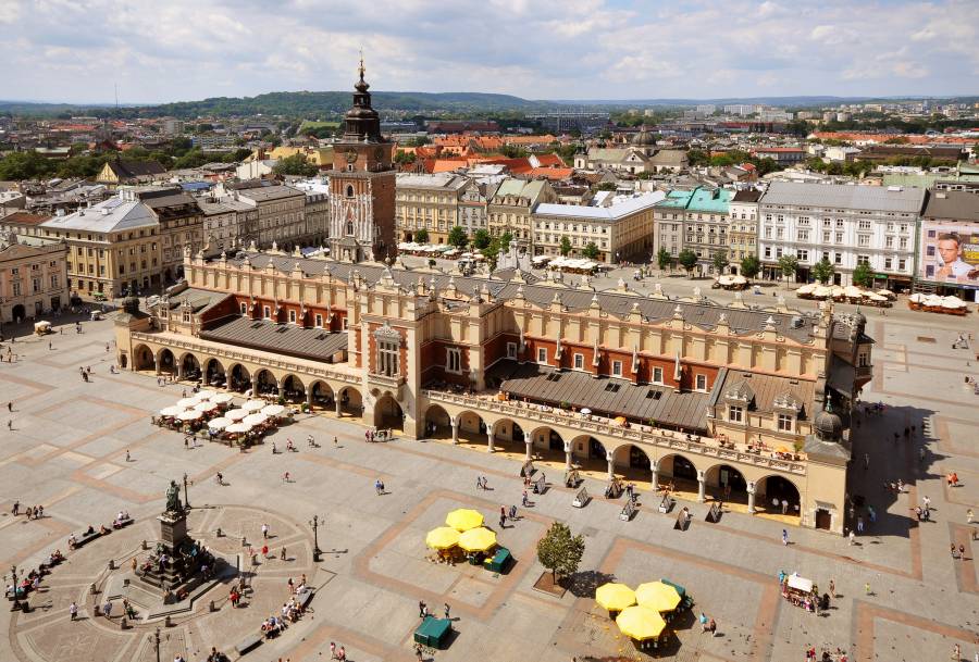 Der Hauptmarkt von Krakau